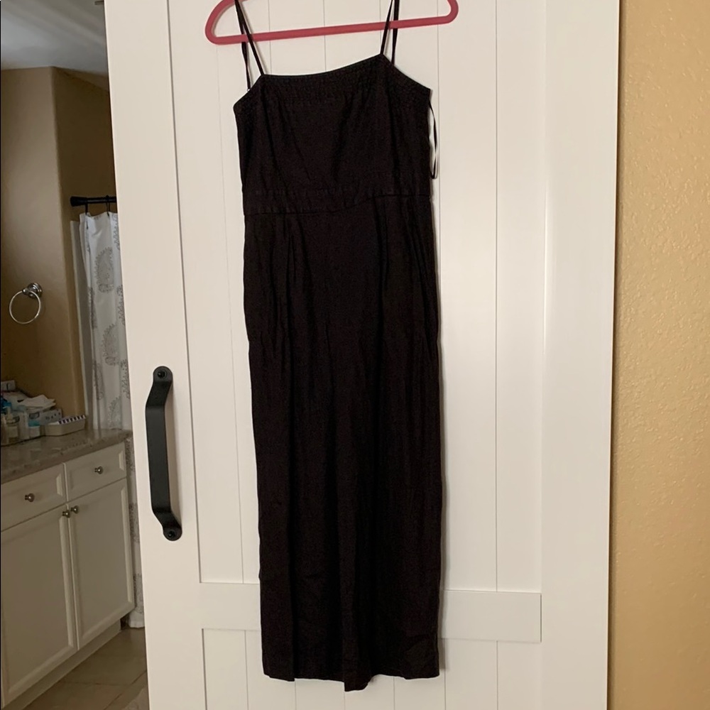 Elegant Black Spaghetti Strap Dress